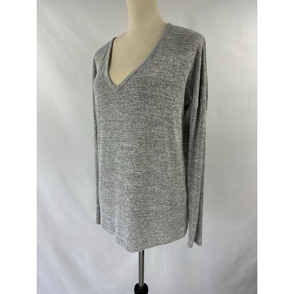 Rag & Bone Theo Long Sleeve Tee Small Grey Marled - Picture 10 of 10